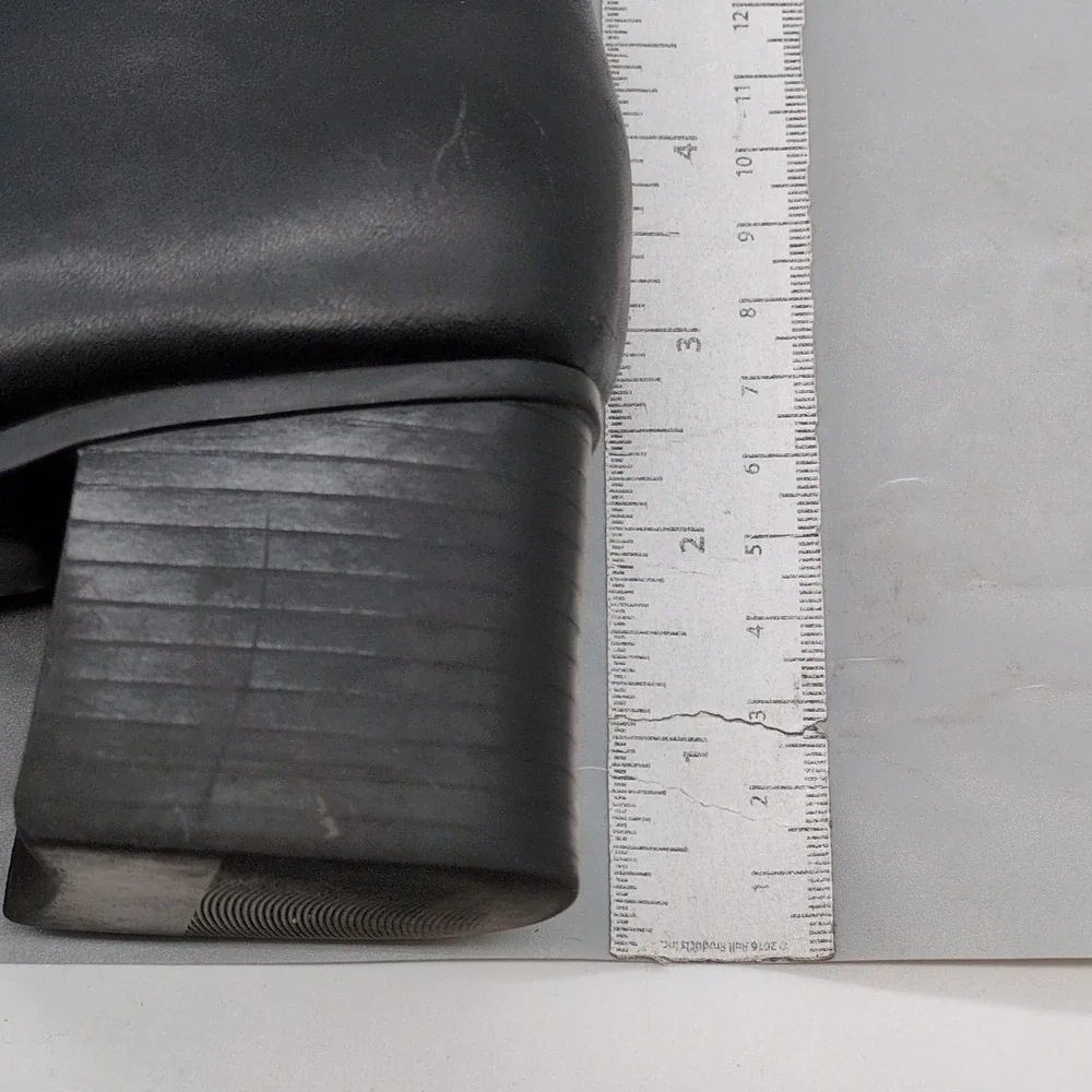 White Mountain‎ Shoes Womens Marianna Black 8.5 Leather Ankle Boots Side Zip